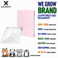 Étui pour iPad A16 11e génération 11 pouces 2025/iPad 10e 10,9 pouces 2022, support pliable multi-angles en Y avec porte-crayon
