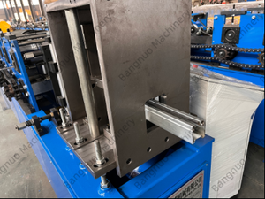 트랙 레일 롤 성형기 하이 퀄리티 금속 롤링 도어 가이드 레일 생산 기계 - Product Image 4