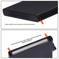 Vente flash - Porte-cartes en alliage d'aluminium anti-RFID avec bouton latéral pop-up Mag-Safe - Porte-cartes en métal