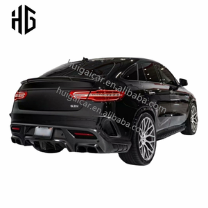 Para <span class=keywords><strong>2021</strong></span> <span class=keywords><strong>Mercedes</strong></span> <span class=keywords><strong>Gle</strong></span> <span class=keywords><strong>63</strong></span> Coupe W167 TC estilo parachoques delantero labio divisor rejillas de ventilación difusor trasero con escape W166 Coupe Body Kit - Product Image 6