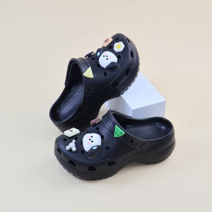 Crocs polyvalents pour hommes, pantoufles d'été pour l'extérieur, semelle extérieure en EVA à semelle épaisse antidérapante, sandales de plage à bout fermé - Product Image 2