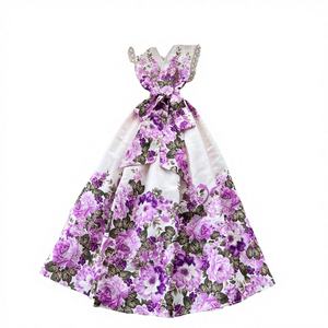 Vestido Midi Casual de Verano 2025, Elegante, Cuello en V, Antiestático, Corte en A, Sin Mangas, Estampado Digital - Product Image 3