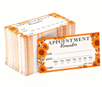 Cartes de rappel d'appointement personnalisées en papier avec autocollants pour dentistes, thérapeutes, médecins, salons de coiffure - Utilisation pour cadeaux et artisanat
