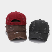Gorra de béisbol para exteriores de algodón lavado bordado Gorra desgastada vintage Nuevos sombreros de moda