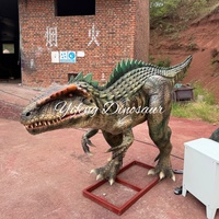 Allosaurus animatronique grandeur nature, modèle de dinosaure réaliste et mobile pour parc à thème