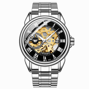 Relojes de Cuarzo para <span class=keywords><strong>Hombre</strong></span> FNGEEN 0020 de Primera Calidad, Diseño Elegante, Precio Bajo, Diseño Popular, Nuevo Lanzamiento, Correa de <span class=keywords><strong>Acero</strong></span> Inoxidable - Product Image 3