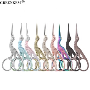 Forbici per uccelli <span class=keywords><strong>Stork</strong></span> a punta affilata in acciaio inossidabile 13 colori forbici per cucire forbici per unghie per cuticole - Product Image 4