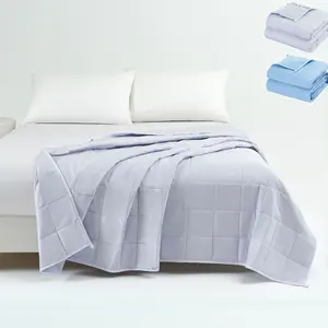 Textura direta da fábrica Cobertor de tamanho personalizado para aquecimento pesado de verão, cobertor pesado de gravidade gelada