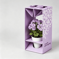 Boîte d'expédition pliable personnalisée pour plantes succulentes vivantes en pot en carton
