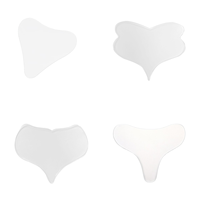 Patch Poitrine Réutilisable de Nuit en Silicone Transparent de Qualité Médicale, Adhésif Anti-Rides pour Femmes