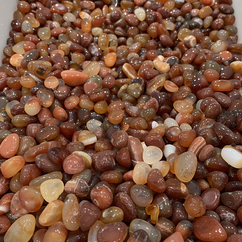 Pietra ruzzolata agata rossa