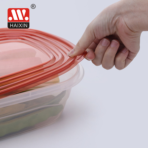 HAIXING Récipient <span class=keywords><strong>alimentaire</strong></span> en plastique réutilisable 4.2L pour la cuisine à domicile avec couvercle - Product Image 3