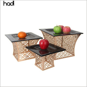HADI <span class=keywords><strong>Royal</strong></span> Elevation Soporte de pastel de acero inoxidable Banquete DE BODA dorado Buffet Catering Rack <span class=keywords><strong>para</strong></span> uso en restaurante Suministros de hotel - Product Image 6