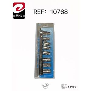 MNJ 9Pc Socket Wrench Set 1/4 Inch Drive Metric Socket Set For Automotive Repair Tools - Product Image 3