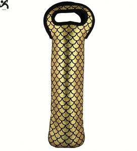 Custom Insulated Neoprene Wine Cooler Bag with Cartoon Pattern for Wine Bottles and Champagne 20x35cm - Product Image 2