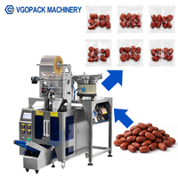Automatische 2-kommen tellende, vul-, sluit- en verpakkingsmachine voor het tellen van dadels en jujubes en het hersluiten van zakjes voor het verpakken van gedroogd fruit
