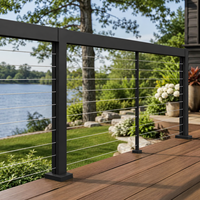 Système de garde-corps à câble tendu en acier inoxydable poli miroir pour balcon intérieur, moderne et personnalisable, XYF METAL