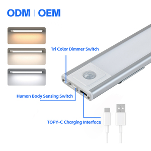EGH USB-Aufladbare <span class=keywords><strong>LED</strong></span> Moderne Aluminium Warmweiße Schrankleuchte für Innenräume, Küchenschrankbeleuchtung mit Kabellosem Bewegungssensor - Product Image 2