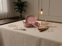 Produits écologiques pour bébés et nouveau-nés, vente directe d'usine, non toxiques, assiettes carrées modernes pour enfants, compatibles lave-vaisselle