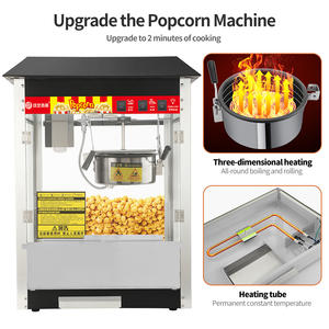 آلة الفشار التجارية ذات السقف الأسود ، آلة الفشار التجارية من المصنع مباشرة ، آلة الفشار الكهربائية - Product Image 4