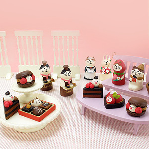 Zakka Cat Figurine Handmade Resin Animal Shape Desktop Car Decoration Craft - Product Image 2