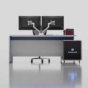 Console di controllo a forma di L di alta qualità personalizzata Console di spedizione dell'operatore 24/7 per la soluzione della Console del traffico aereo - Product Image 1