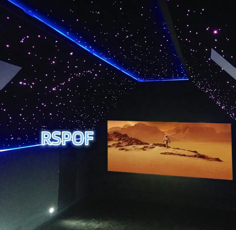 20sqm 12V RGBW LED Twinkle fiber optic star kit APP per soffitto cinema teatro sala riunioni camera da letto