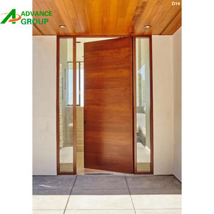 2023 US Villa porte d'entrée principale Design moderne portes en bois pivotantes avec veilleuses/pivot porte d'entrée <span class=keywords><strong>Chevron</strong></span> - Product Image 3