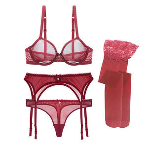<span class=keywords><strong>Lingerie</strong></span> sexy tendance 2022, 3 pièces, <span class=keywords><strong>lingerie</strong></span> sexy pour femmes matures japonaises avec jarretière et chaussettes - Product Image 3