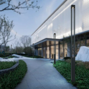 Lampadaire de jardin solaire LED moderne pour extérieur, 2700K blanc chaud, IP66, corps en fer, AC 220V, contrôle par détecteur de mouvement, 144 faisceaux - Product Image 3