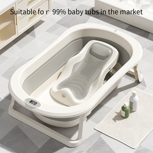 Support de bain pliable pour bébé, gain de place, avec coussinet antidérapant, en plastique de haute qualité, respirant, libère les mains de maman - Product Image 3