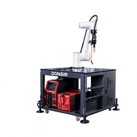 Robot Kolaboratif Mesin Las 6 Axis MIG untuk Fabrikasi Logam Suku Cadang Otomotif