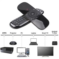 Baru Baru We-Chip 2.4G Mini Keyboard Air Fly Mouse Remote W1 Remote Control Usb untuk Android TV Box/PC/Proyektor/HTPC/PC All-in-One
