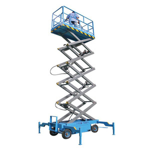4-10m Plate-forme aérienne hydraulique semi-électrique Table élévatrice à ciseaux mobile Taille Mont <span class=keywords><strong>Charge</strong></span> Restaurant pour la construction 2100*1200mm - Product Image 5