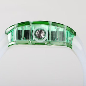 Nuevo Reloj de Lujo Moderno para Hombre, con Cristal de Zafiro Verde Claro Transparente, Esfera Abierta, Multifuncional, Automático, con Correa de Goma y Reserva de Marcha - Product Image 5