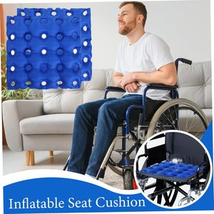 Cojín de Asiento Inflable con Celdas de Aire para Hemorroides, Anillo Inflable con Bomba de Aire, Diseño Acolchado - Product Image 3