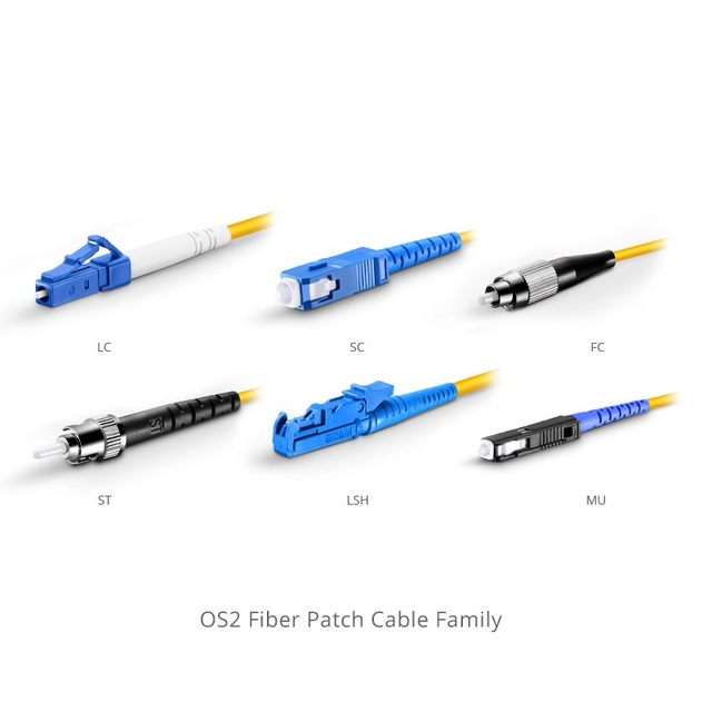 LC APC to SC UPC Simplex Single Mode (OS2) Fiber Optic Jumper Cable