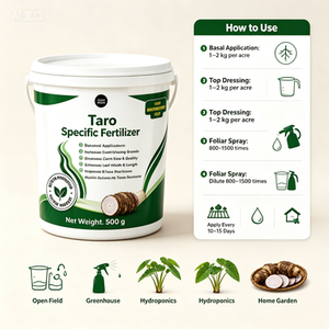 Engrais Spécifique pour <span class=keywords><strong>Taro</strong></span> 500g NPK 18-8-20 Accélère la Croissance des Racines et des Feuilles, Agrandit les Cormes, Améliore la Texture, Augmente de 80% <span class=keywords><strong>le</strong></span> Rendement en Terres Ouvertes - Product Image 5