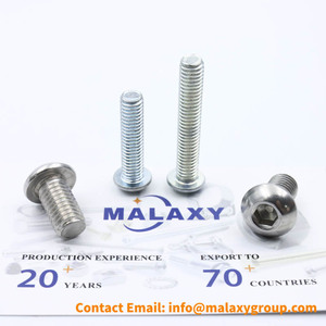 MALAXY Stock Disponible Tornillos Ss Pan Cabeza redonda Ranura cruzada Sistema de medición métrico y en pulgadas combinado - Product Image 6