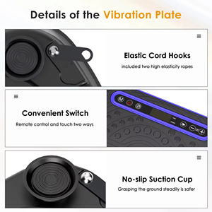 Máy rung đa năng kiểu hiện đại, điều khiển từ xa, với cường độ rung khác nhau cho từng vùng tập luyện - Product Image 5