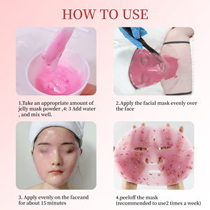 Masque en poudre apaisant à la <span class=keywords><strong>rose</strong></span> CHUSN |   Raffermissant, régulateur de sébum et hydratant pour tous types de peaux - Product Image 5