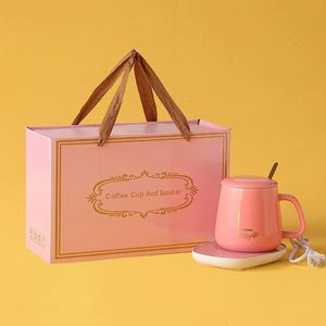 Wholesale Custom Logo Coffee <b>Mug</b> Gift Box Set Smart <b>Mug</b> Warmer With Cup and Warmer for Gifting - Product Image 2