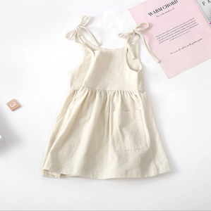 Vestido de Verano para Niñas, Color Sólido, 100% Algodón, Ropa para Bebés, Vestido de Fiesta para Niñas Pequeñas, Sin Mangas, YIFAN - Product Image 5