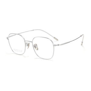 Monture de lunettes en titane pur style coréen, rectangulaire, légère, pour femme, monture complète 9108, origine Danyang - Product Image 1