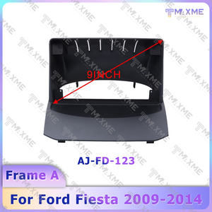 Cadre de tableau de bord de voiture Maisimei 9 pouces pour Ford <span class=keywords><strong>Fiesta</strong></span> 2009-2014, installation portable, façade en plastique pour autoradio DVD - Product Image 4