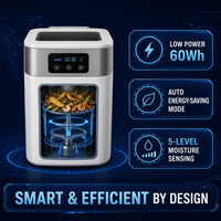 Composteur Électrique Microbien pour Déchets Alimentaires 5kg, Lot Quotidien, Fermentation 40°C, Inodore, Engrais Organique, Machine de Cuisine Domestique