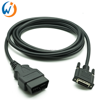 OBD macho a Mdr26 Pin Cable 16 pines macho a MDR Cable de diagnóstico Longitud El color y la interfaz se pueden personalizar Soporte OEM y ODM