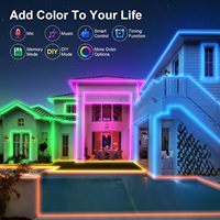 50FT65FT100FT RGB LED Bande Lumières Étanche IP65 App Télécommande Changement de Couleur Musique Sync Party RGB Led Lumières