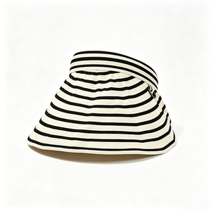 Custom Striped Empty Top Sun Visor <b>Hat</b> Unisex Casual Sports Outdoor UV Protection Wide Brim Beach Cap OEM ODM - Product Image 6