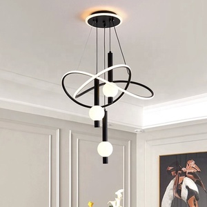 Nordique haut de gamme lustre lampe pour salon chambre fer Restaurant télécommande lustres pendentif lumières décor à la maison - Product Image 2